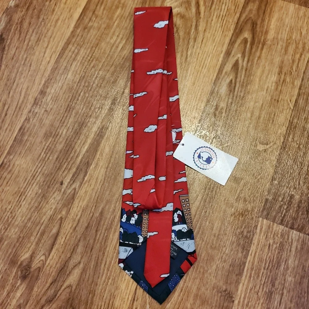 Vintage Atlanta Braves Tie‎ Red Bugs Bunny Baseball MLB Genuine Merchandise 1994